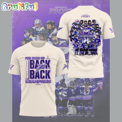 Minnesota Frost PWHL Walter Cup Champions 2025 Team Graphic T Shirt