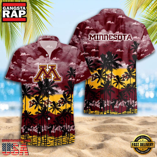 Minnesota Golden Gophers Style Hot Summer Aloha Hawaiian Shirt