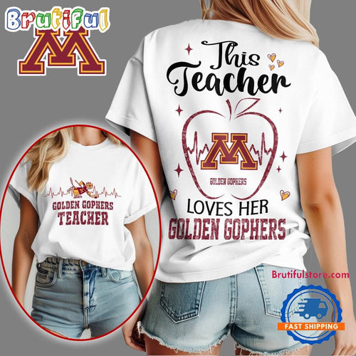 Minnesota Golden Gophers Teacher Appreciation Month Vintage T Shirt (New size)