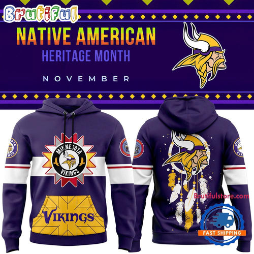 Minnesota Vikings x Native American Heritage Month Limited Hoodie