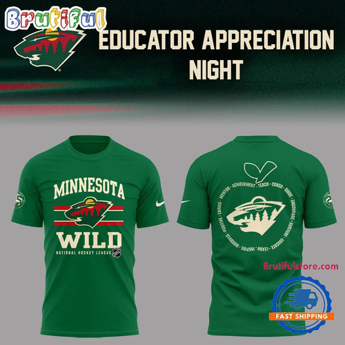 Minnesota Wild Educators Appreciation Night 2025 3D Shirt