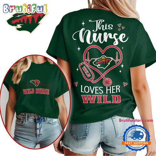 Minnesota Wild NHL Nurse Appreciation Month Unisex All Over Print T Shirt