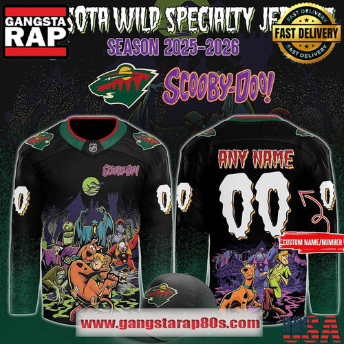 Minnesota Wild x Scooby-Doo Night 2025 Custom Hockey Jersey