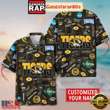Missouri Tigers Solgan Mizzou Rah True Fan Spirit Custom Name Aloha Hawaiian Shirt