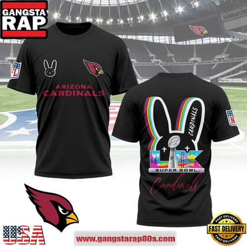 Arizona Cardinals x Bad Bunny Super Bowl LX 2026 All Over Print Shirt
