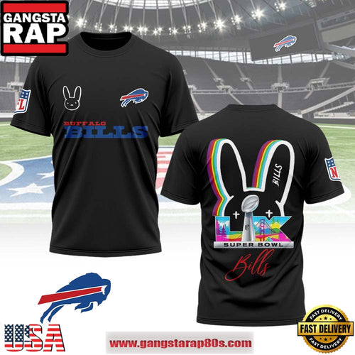 Buffalo Bills x Bad Bunny Super Bowl LX 2026 All Over Print Shirt