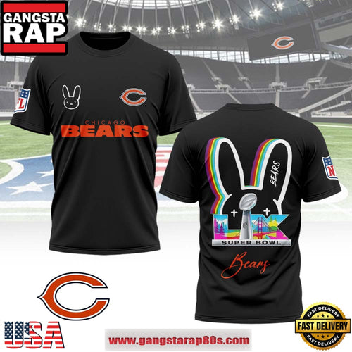 Chicago Bears x Bad Bunny Super Bowl LX 2026 All Over Print Shirt
