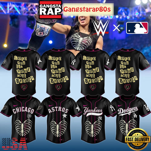 MLB All Team x AJ Lee Has Returned WWE 2025 Baseball Jersey Shirt