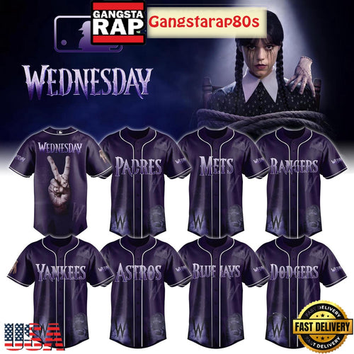 MLB All Team x Wednesday Season 2 Baseball Jersey Shirt