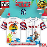 MLB All Teams x Christmas July Santa Surfing Special Baseball Jersey Shirt