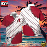 MLB Arizona Diamondbacks Game Day Baseball Seam Hawaiian Shirts