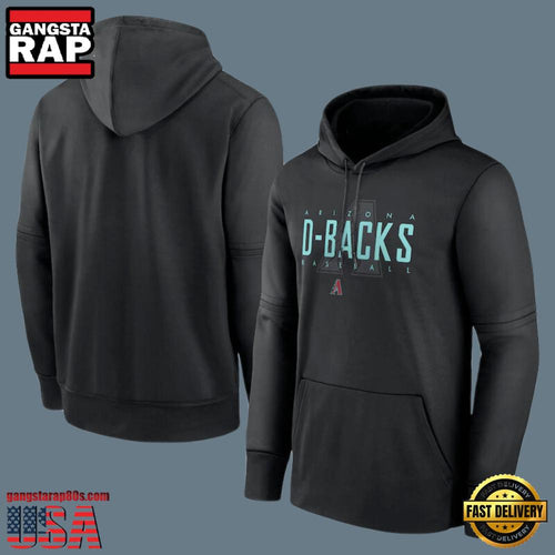 MLB Arizona Diamondbacks Pullover All Over Print Hoodie Black