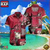 MLB Arizona Diamondbacks Vintage Skull Aloha Shirt