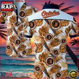 MLB Baltimore Orioles Aloha Hawaiian Shirt Summer Button Up