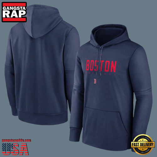 MLB Boston Red Sox Pullover All Over Print Hoodie Blue