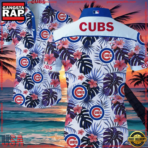 MLB Chicago Cubs Aloha Hawaiian Shirt Summer Button Up