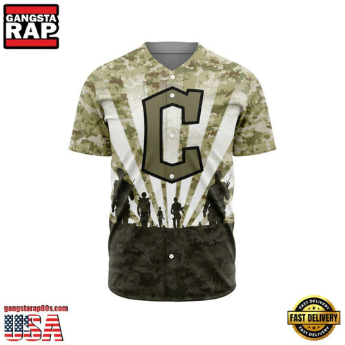 MLB Cleveland Guardians Veterans New Design Baseball Jersey