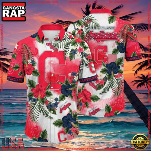 MLB Cleveland Indians Aloha Hawaiian Shirt