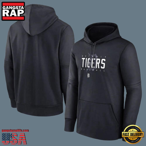 MLB Detroit Tigers Pullover All Over Print Hoodie Black