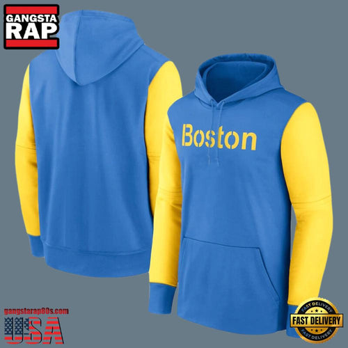 MLB Gear Boston Red Sox Pullover All Over Print Hoodie Blue