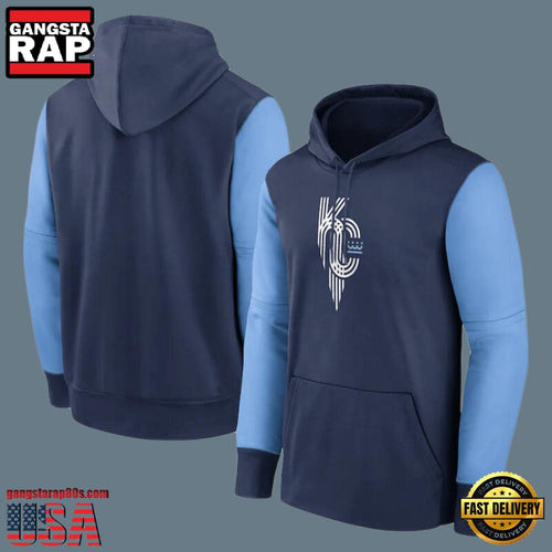MLB Gear Kansas City Royals Pullover All Over Print Hoodie Blue