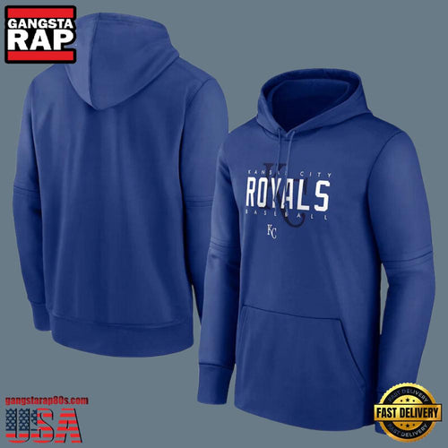 MLB Kansas City Royals Pullover New Design Hoodie Shirt Blue