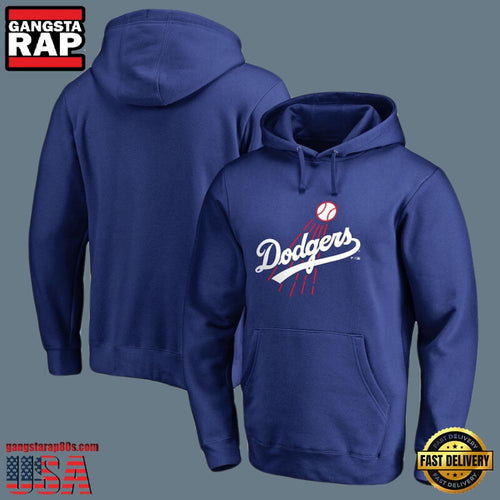 MLB Los Angeles Dodgers Pullover Baseball New Design Hoodie Shirt Blue