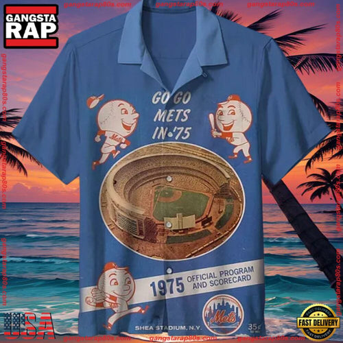 MLB New York Mets Retro Aloha Hawaiian Shirt