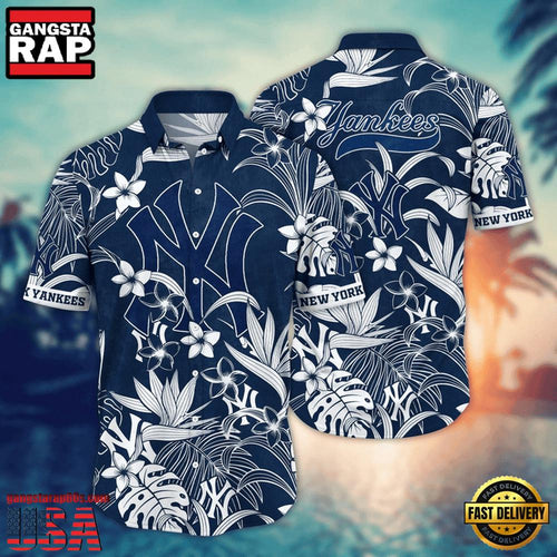 MLB New York Yankees Midnight Tropic Aloha Hawaiian Shirt