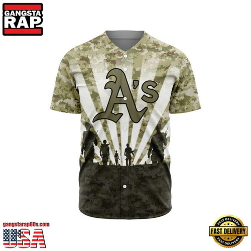 MLB Oakland Athletics Veterans New Design Baseball Jersey