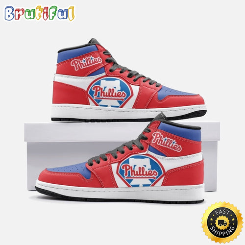 MLB Philadelphia Phillies Air Jordan 1 High Sneakers Classic Air Jordan Sneakers