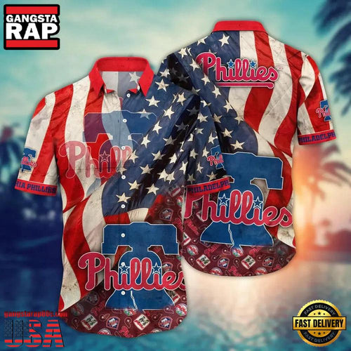 MLB Philadelphia Phillies American Spirit Hawaiian Shirt Designer