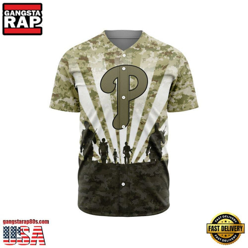 MLB Philadelphia Phillies Veterans New Design Baseball Jersey