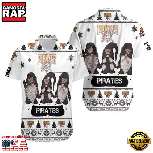 MLB Pittsburgh Pirates Holiday Gnome Aloha Hawaiian Shirt