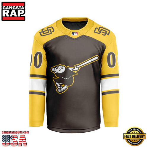 MLB Custom San Diego Padres Special Hockey Jersey Shirt