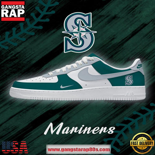 MLB Seattle Marinens Baseball AF1 Shoes Running Sneakers