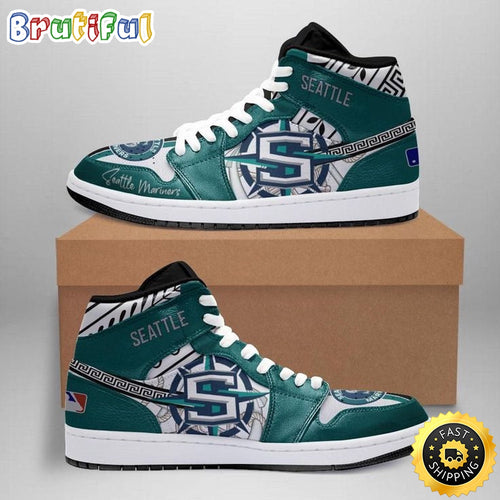 MLB Seattle Mariners Air Jordan 1 High Sneakers Classic Air Jordan Sneakers