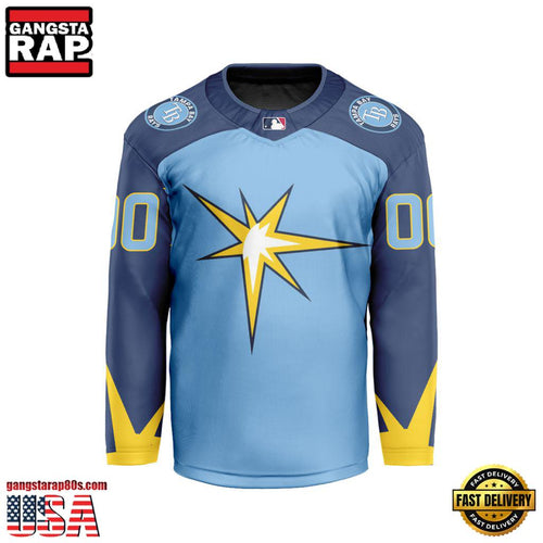 MLB Custom Tampa Bay Rays Special Hockey Jersey Shirt