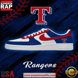 MLB Texas Rangers Baseball AF1 Shoes Running Sneakers