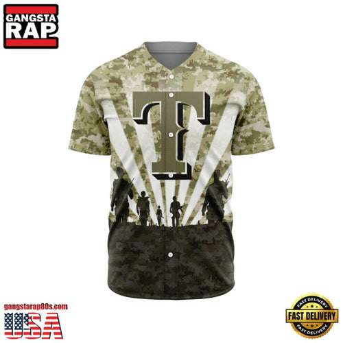 MLB Texas Rangers Veterans New Design Baseball Jersey