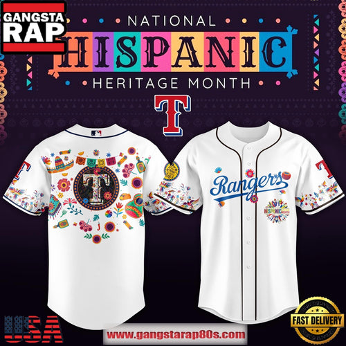 MLB Texas Rangers X Hispanic Heritage Special Edition Baseball Jersey