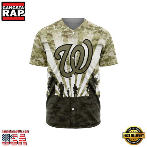 MLB Washington Nationals Veterans New Design Baseball Jersey