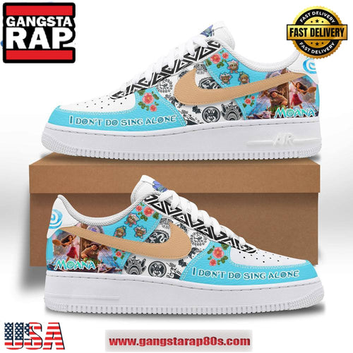 Moana 2 I Don’t Do Sing Alone Limited Edition Air Force 1 Running Sneakers Shoes
