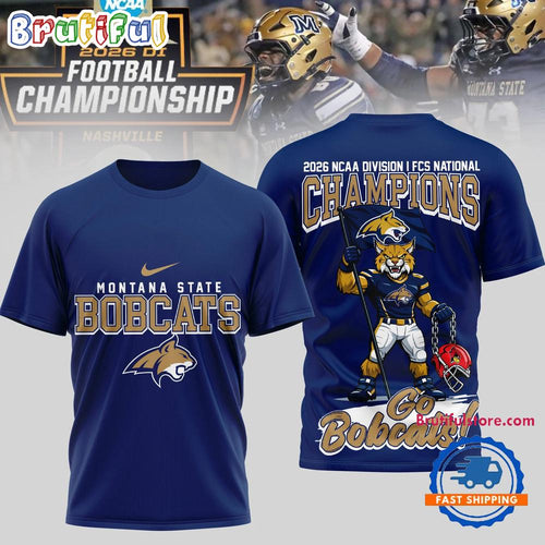 Montana State Bobcats 2026 NCAA Division I FCS National Champions Special New T Shirt