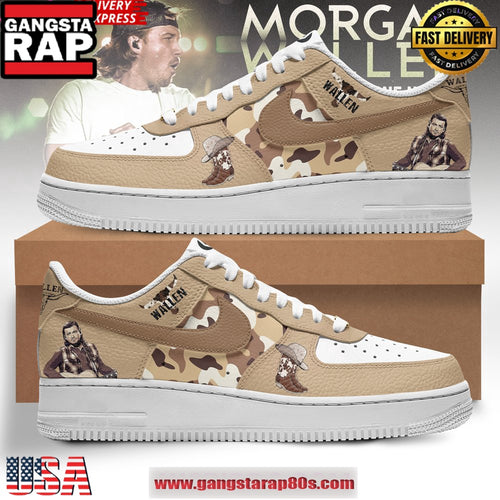 Morgan Wallen Special Edition Air Force 1 Running Sneakers Shoes