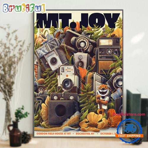 Mt. Joy October 1 2024 Gordon Field House Rochester NY Concert Poster Canvas