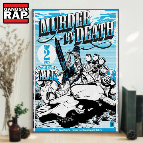 Murder By Death Tumbleroot Brewing and Distilling Santa Fe, NM Nov 2 2025 Tour Poster Canvas Art