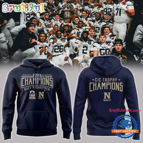 Navy Midshipmen 2024 Commander-In-Chief’s Trophy Champions 3D Shirt