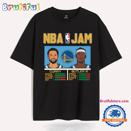 Nba Jam Golden State Warriors Curry And Butler Iii T Shirt