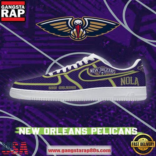 NBA New Orleans Basketball Premium New 2026 Version Air Force 1 Sneakers Shoes